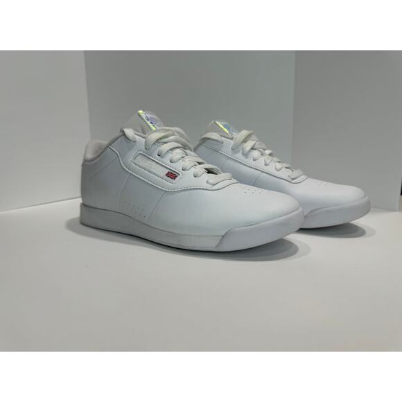 Reebok Classic Shoe White w/ Iridescent Accent Women Sneakers Size 8.5 - Picture 2 of 6